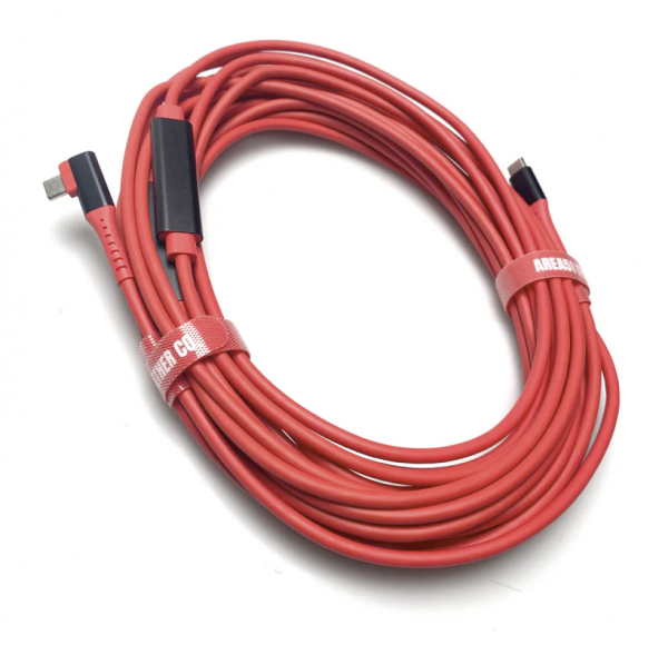 Câble AREA51 Los Alamos Mk II XL PRO+ USB-C vers USB-C Angle droit 9,5m