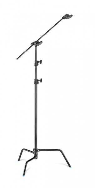 Kit C-Stand 33 noir, base fixe avec bras d’extension et rotule